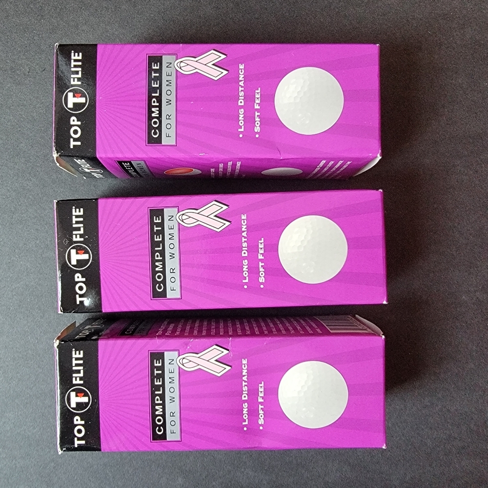 Lot Of 9 Top Flite White Golf Balls‎